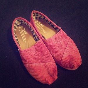Pink Velvet TOMS • $20