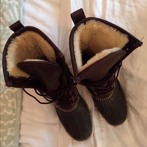 SOLD LL Bean Boots shearling lined size 7 - Picture 2 of 4