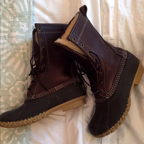 SOLD LL Bean Boots shearling lined size 7 - Picture 4 of 4