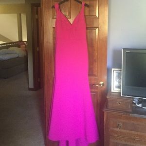 Hot pink Bebe gown