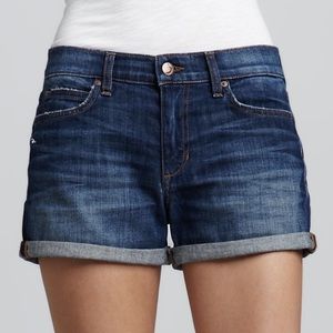 Joe's Jeans cuffed dark denim shorts