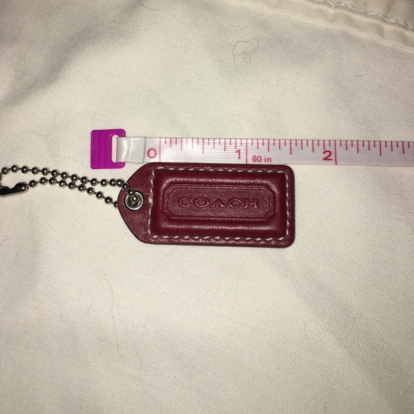 Coach Hang Tag in Red