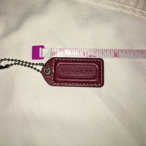 Coach Hang Tag in Red