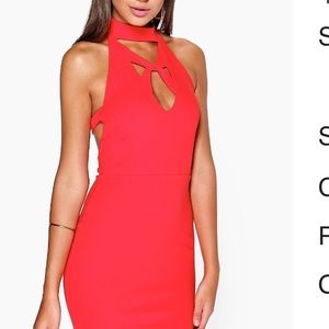 Red Bodycon Cross Dress