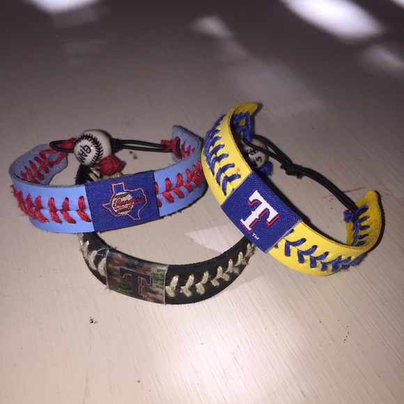 Texas Rangers Baseball Bracelets