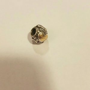 Pandora RETIRED Midnight Heart charm