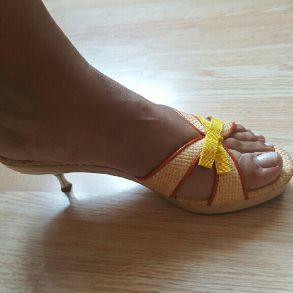 Prada Woven Slip Ons - worn once!!