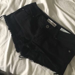 black shorts