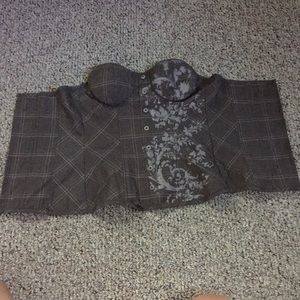 Plaid Corset Top
