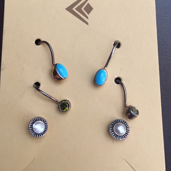 Trio of new Sterling Silver and stone earrings