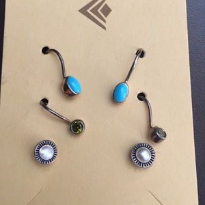 Trio of new Sterling Silver and stone earrings