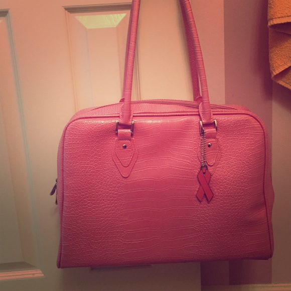 Pink laptop bag