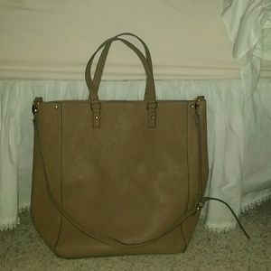 Large leather tote