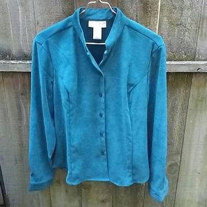 Teal green warm comfortable top