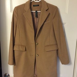 Ralph Lauren long wool coat in camel