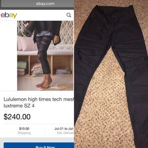 Lululemon mesh tights sold out in stores & online