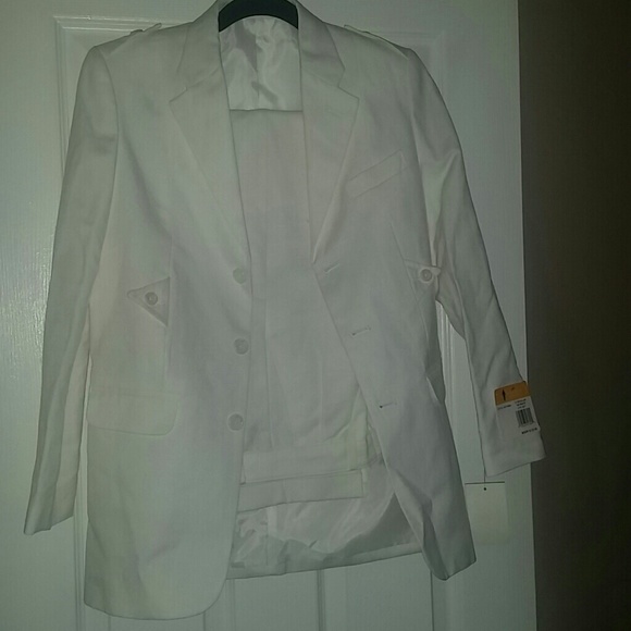 Boys "Brand New" 2pc White Suit