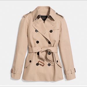 Coach Modern Short Trench Coat