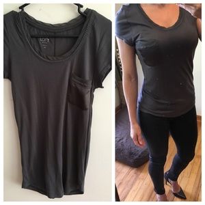 Ann Taylor Loft chain link detail Tshirt, XSP