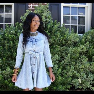 Long Sleeve Denim Dress