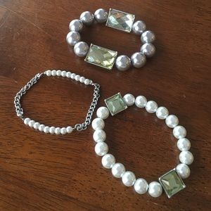Lia Sophia bracelets--set of 3