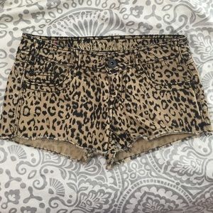 Cheetah print shorts from Kohl's