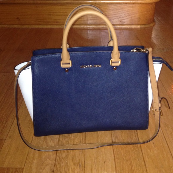 Michael Kors Grayson Large PVC Satchel - Vanilla - $348 MSRP  Michael Kors Satchel