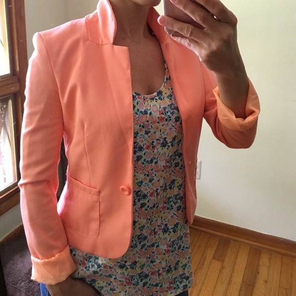 H&M peach summer blazer
