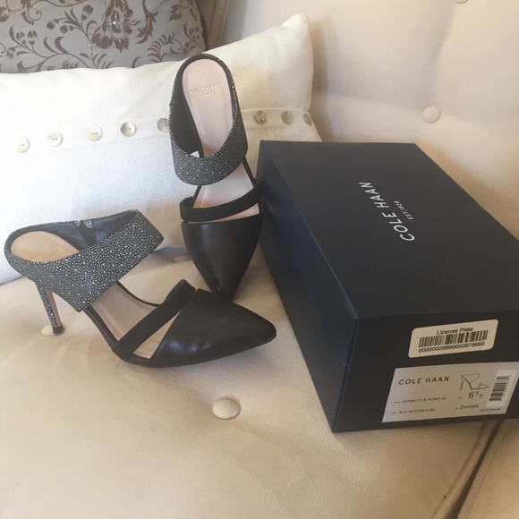 Cole Haan black/white heels