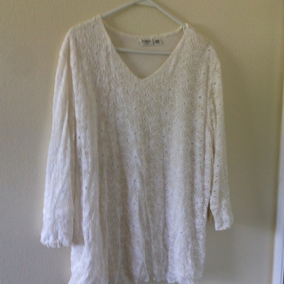Lace shirt white