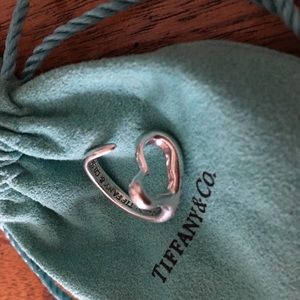 Tiffany's Elsa Peretti Open Heart Ring size 7