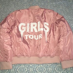 Pink Girls Tour bomber jacket