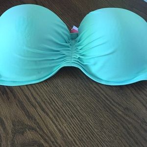 Strapless swim top
