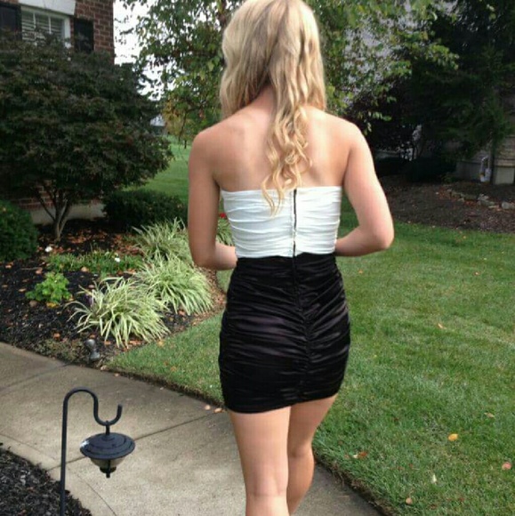 B. Darlin Embellished Strapless Mini Dress - Picture 2 of 4