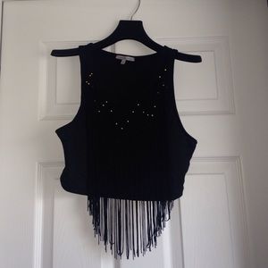 Fringe crop top