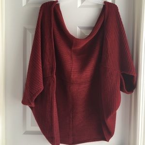🔴BOGO Burgundy Sweater Shawl