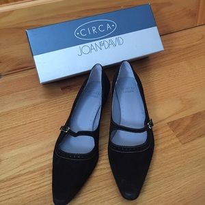Circa Joan & David black suede shoes