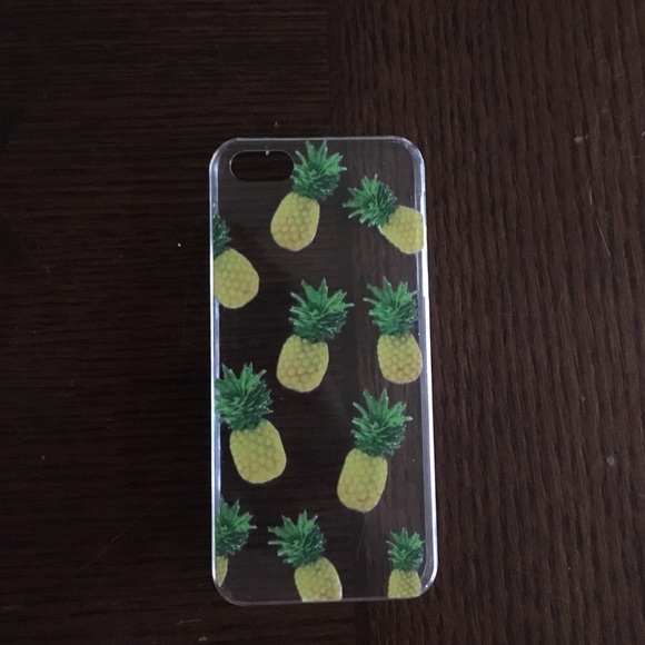 Clear plastic pineapple iPhone 5/5s/SE phone case - Picture 1 of 3