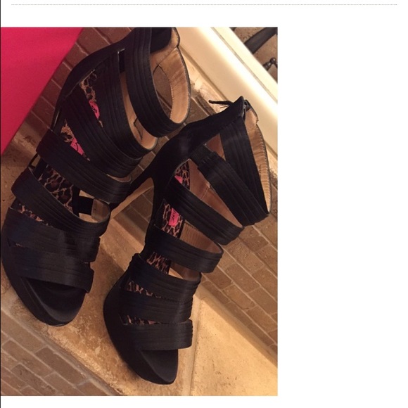 Betsey Johnson Satin Stilettos