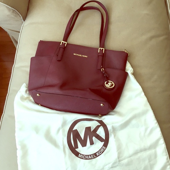 Wine red Michael Kors Tote