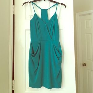 BCBG teal dress Size XS