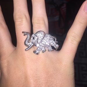 Elephant statement ring