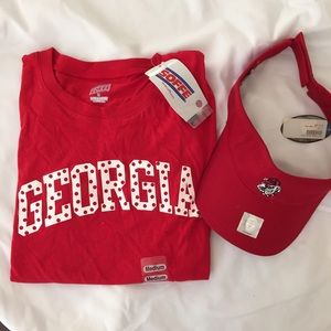 Soffe Georgia tshirt and visor