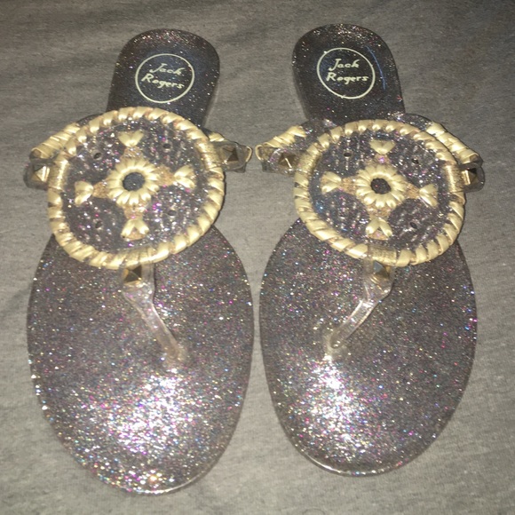 Jack Rogers jelly flats NWOT never worn