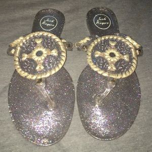 Jack Rogers jelly flats NWOT never worn