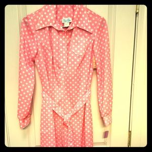 Retro polka dot dress