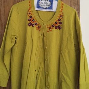 Kate spade jeweled cardigan