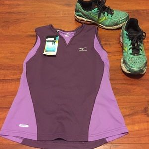Purple Mizuno Athletic Tank