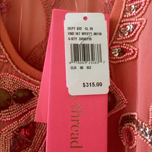 Needle & Thread Coral NWT Stunning Dress - Picture 4 of 4