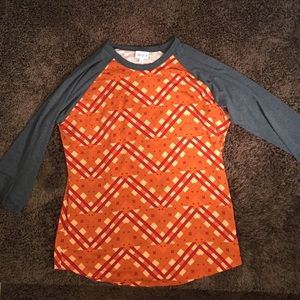 LuLaRoe baseball tee - new never worn